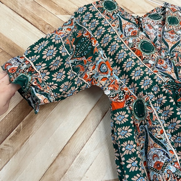 Floral Green Dress - Picture 2 of 5